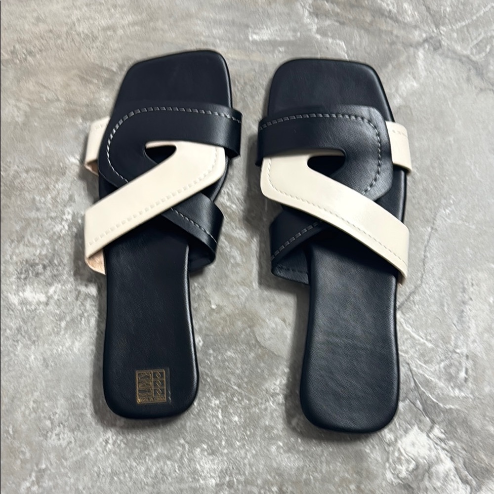 Black and White Women's Sandals